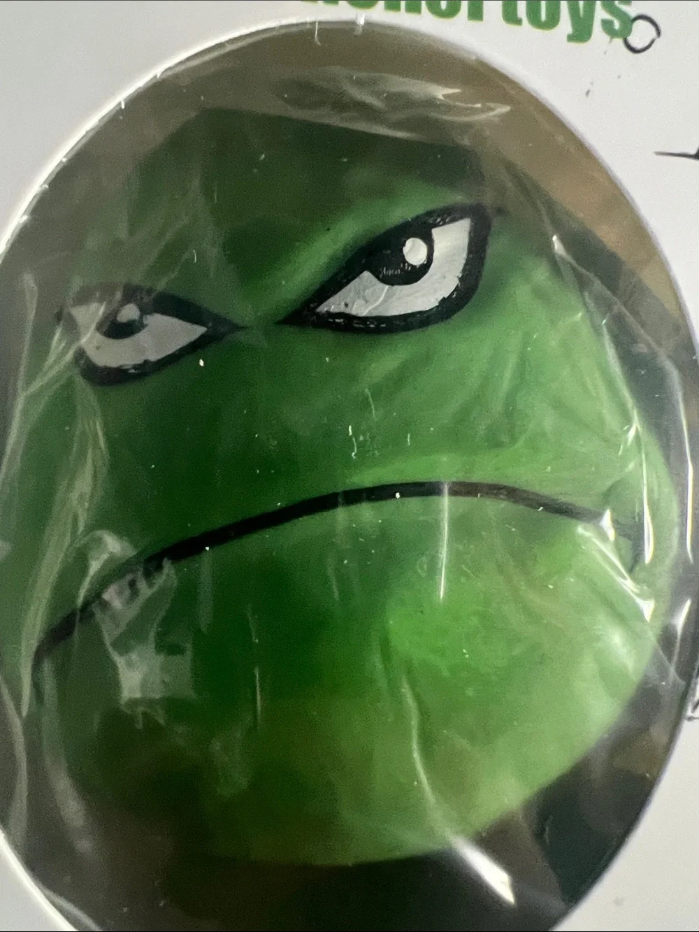 Squeeze Green Angry Face Stress Relief Toy - Squeeze